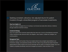 Tablet Screenshot of claycovecapital.com